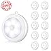 Upgraded Motion Sensor LED Night Light, Non-Fall Cordless Battery-Powered Wall Light,Stick-on Magnet Closet Lights, Safe Lights for Stairs, Hallway, Bathroom,Kitchen,Cabinet (Pack of 10, White) primary