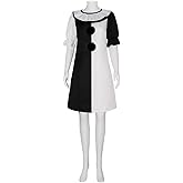 QENUIA Costume the Clown Cosplay the Killer Clown for Teens Adult Halloween Outfits(Women dress, Men jumpsuit)