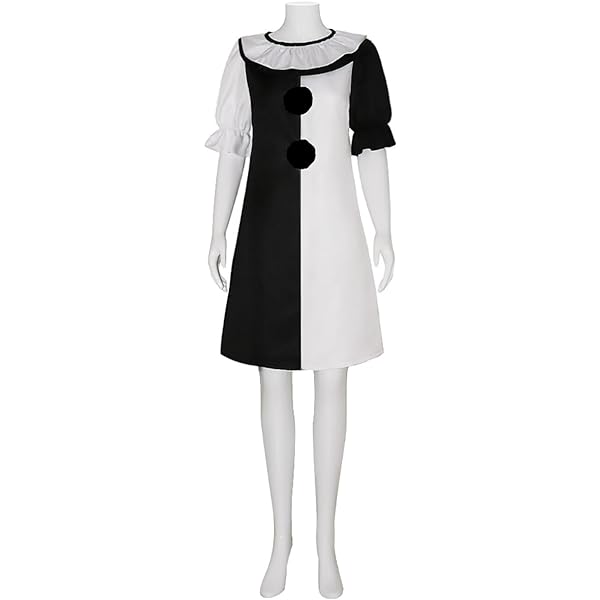 Amazon.com: BQDOZJ Clown Cosplay Costume Black And White Clown Dress Full  Set Halloween For Women : Clothing, Shoes & Jewelry