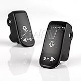 KiWAV Turn Signal Switch Extension Cap Black for Harley 02-17 VRSC, 96-13 XL, 08-12 XR, 96-11 Dyna Check Fitment Please