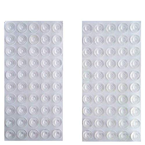 YOQXHY Cabinet Door Bumpers Drawer Furniture Sound Dampening Adhesive Pads Clear Rubber 13X5MM,100 PCS - Thumbnail 3