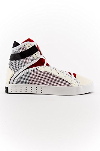 Y-3 LAVER HIGH CREAM WHITE/SCARLET/BLACK SNEAKER (8.0)