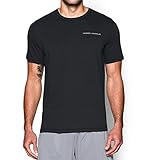 Under Armour Men's Charged Cotton T-Shirt, Black (001)/Steel, Small