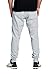 PROGO USA Men's Joggers Sweatpants Basic Fleece Marled Jogger Pant Elastic Waist (Small, Heather Grey (Slanted Pocket))