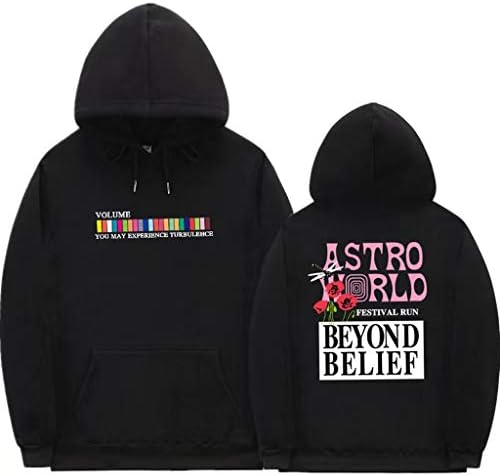 Travis Scott ASTROWORLD Streetwear Men Hoodie Sweatshirt Pullover Long Sleeve