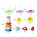 Bath Toys -Stacking Cups &Squirt Squeak Toys & Floating Boat for Baby & Toddler (15 PCS) - Fun & Educational