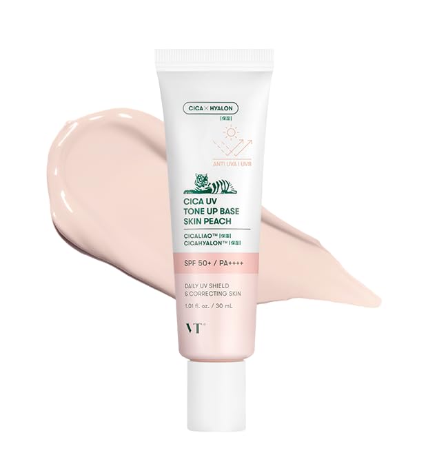VTCOSMETICS(ブイティコスメテックス) 【正規品】シカ UVトーンアップベース SPF50+/PA++++ 敏感肌 乾燥肌 スキンケア 化粧下地 UVケア 血色感 透明感 韓国コスメ CICA (スキンピーチ)商品画像