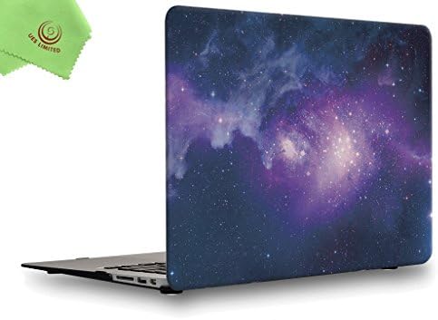 UESWILLAir 13 inch Galaxy Pattern Hard Shell Case Cover Compatible with 2010-2017 MacBook Air 13 inch (Model:A1369/ A1466),Nebula/Purple