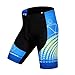 WOSAWE Mens Breathable Cycling Jersey Padded Shorts (Sky Suit, L)