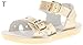Salt Water Sandals Sun-San Sweetheart, Gold, Size Toddler 9