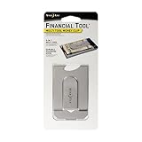 Nite Ize Financial Tool, Multi Tool Money Clip, Minimalist Wallet, Money Clip, Multi Tool, and Credit Card Holder Combo, Stainless Steel
