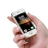 Mini Cell Phone SOYES Smartphone Android mobile phone Mtk6572 CPU Wifi 2.45 Inch Capacitive Screen Dual SIM Children's Phone Gift(gold)