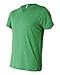 BELLA + CANVAS Men's Triblend V-Neck Tee (Green Triblend) (X-Large)