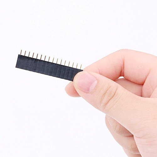 Glarks 120Pcs 2.54mm Straight Single Row PCB Board Female Pin Header Socket Connector Strip Assortment Kit for Arduino Prototype Shield(Single Row) - Thumbnail 3