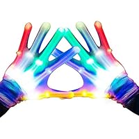 MAGIFIRE Led Rainbow Gloves,Unicorn Birthday Party Supplies Gifts Favors for Girls Kids,Cool Stuff Toys for 5 6 7 Year Old Boys,Glow in The Dark New Year Eve Party Supplies 2020 with Extra Batteries