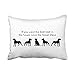 Accrocn Pillowcases Black and White Great Dane Humor Best Seat in House Dog Silhouette Cushion Decorative Pillowcase Polyester 20 x 26 Inch Rectangl Standard Size Pillow Covers Hidden Zipper