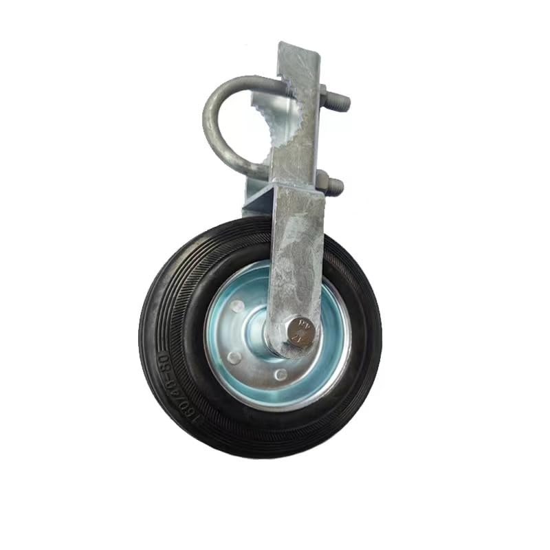 Photo 1 of Plutras 6" Gate Wheel for Metal Tube Swing Gate Support Wheel with 1-5/8" Thru 2" Gate Frames, Gate Helper Wheel for Metal Swing Gate