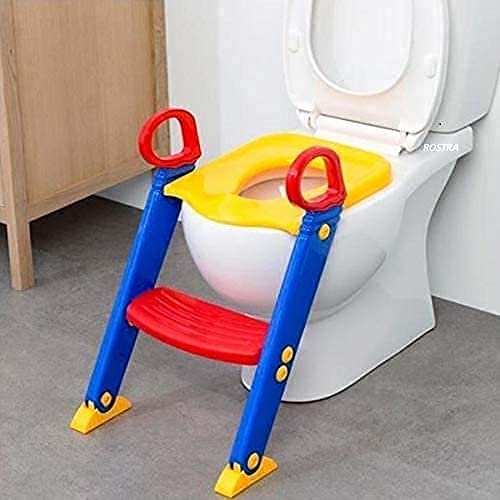 Overa Baby Kids Foldable PottyTrainer Seat Toilet Potty Stand with