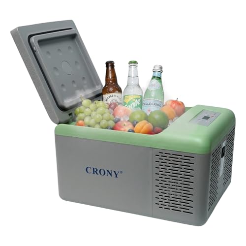 CRONY C9-9L Portable Car Refrigerator Fast Cooling Fridge Outdoor 12V/24V DC 100~240V AC for Camping Travel Road Trip RV Truck Boat Camper