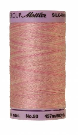 each Mettler No 50 Silk Finish Multi Cotton Quilting Thread 457m 457m 9841 Smiley Mix