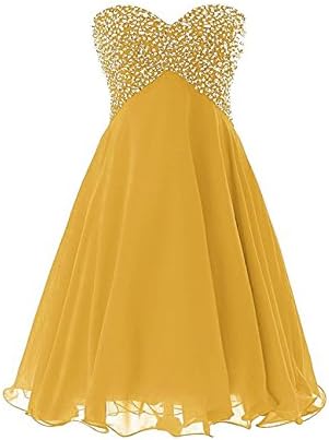 AIJIAYI Women's Short Sequined Prom Dresses Beaded Formal Sweetheart Party Ball Gown WJ1030