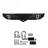U-Drive Auto Textured Black Rear Bumper -A for 1987-2006 Jeep Wrangler YJ TJ