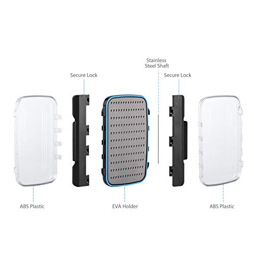 Angelkoffer leer Angelzubehör Köderbox Angelbox Spoon Box transparenter Angelkasten mit Griff Kunststoff Angel Zubehör… – Bild 7