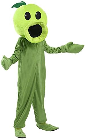 Kacm Plants vs Zombies Kids Costume Pea Shooter Stage Performance Clothing