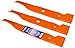 Husqvarna HU22027 48-Inch Premium Hi-Lift Bagging Blade, 3-Pack, Orange primary