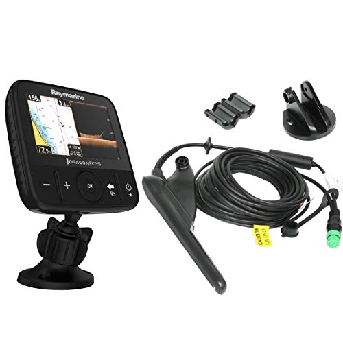 Raymarine E70293 Dragonfly-5pro Sonar/gps (12,7 Cm (5 Zoll), Integrierter Chirp Down Vision, Cpt-dvs Geber, Wifi)