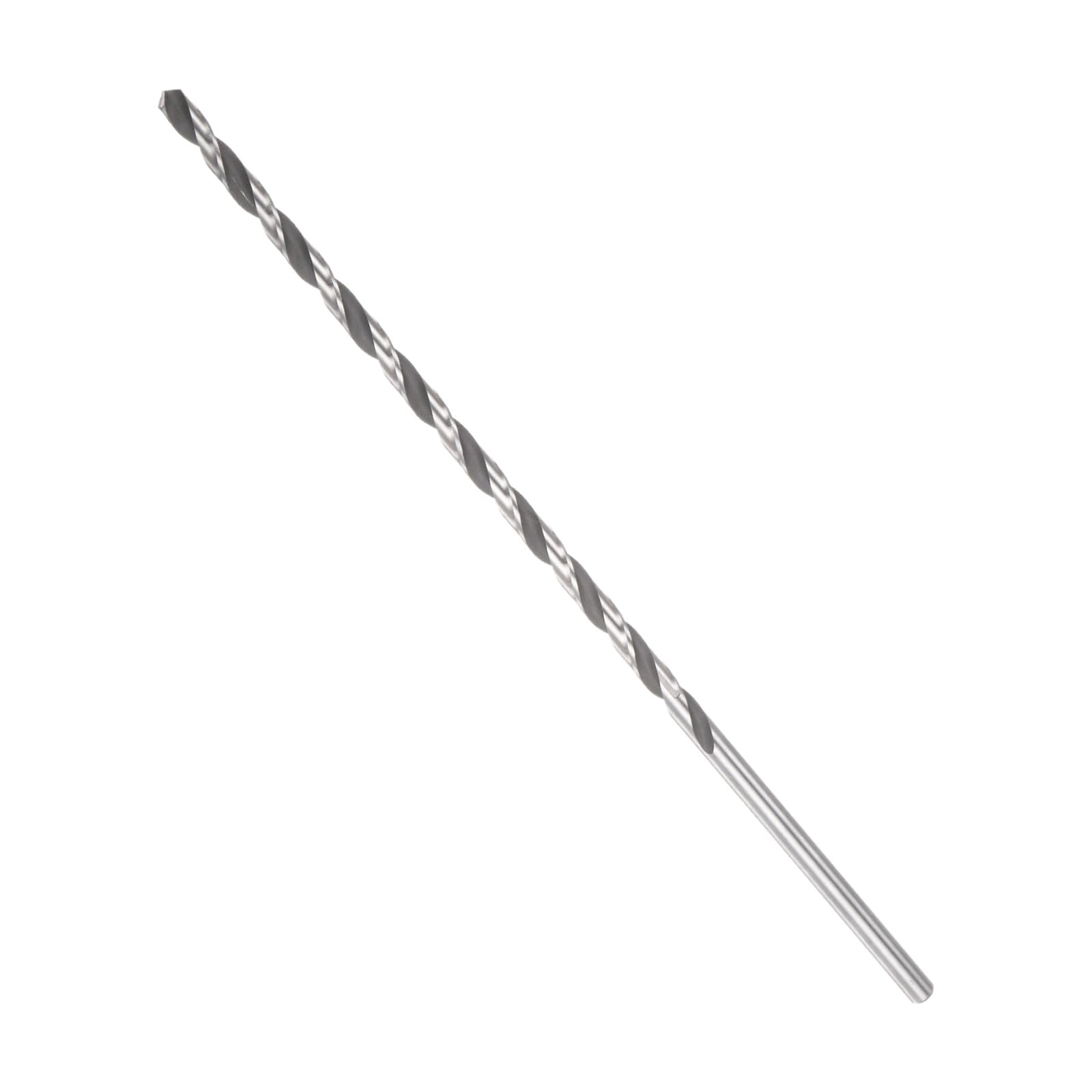 CoCud Twist Drill Bit, 5 mm Cutting Diameter, 0.2" Shank 7.9" Length, High-Speed Steel Black Oxide Extended Straight Jobber Drill Bit Set (Application: Metal Wood Plastic), 1-Pieces