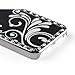 Pandamimi - Deluxe Black Bling Diamond Rhinestone Aluminum Chrome Hard Case Cover for Apple iPhone 5 5G + Screen Protector