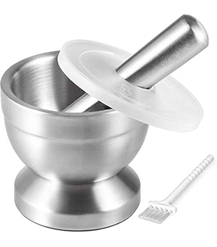 EISCO Porcelain Mortar & Pestle Set - 2oz Unglazed Grinding Surface For Kitchen & Lab Use