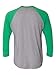 Next Level Women's Rib Collar 3/4 Sleeve T-Shirt, Envy/ Premium Heather, Large