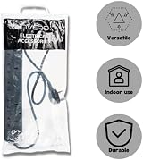 Invero 6 Way Power Mains Extension Lead 1M Cable UK 13A Black view 4