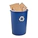 Rubbermaid Commercial Half Round Recycle Bin, 21-Gallon, Blue