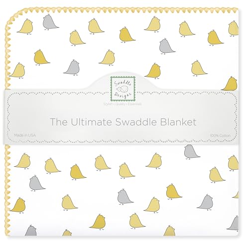 SwaddleDesigns Large Receiving Blanket, Ultimate Swaddle for Baby Boys, Girls,…