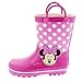 Minnie Mouse Kids Rain Boots (11/12 M US Little Kid, Polka Dot Pink)