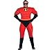 Party City Mr. Incredible Halloween Costume for Men, Disney, The Incredibles with Gloves and Mask