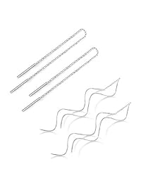 Thunaraz - Pendientes colgantes de acero inoxidable con borla para mujeres y niñas, ligeros