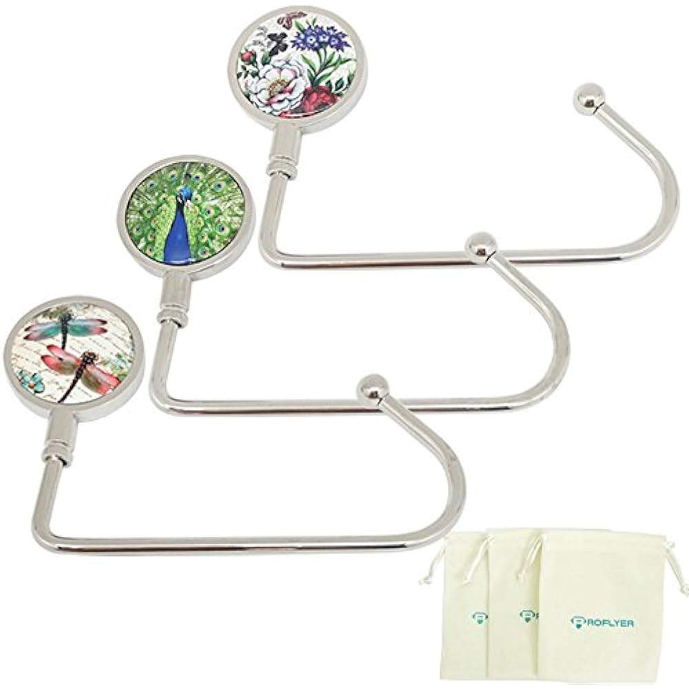 Purse Hook For Table Bar Set Of 3 Long Bag Hanger Under Counter