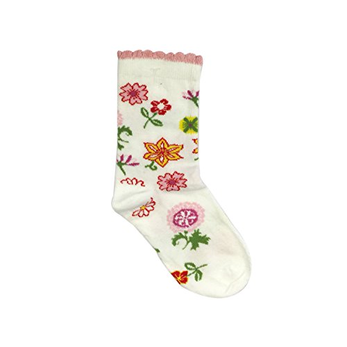 Wrapables Pink Flower Girl Socks for Baby (Set of 3)