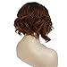 Aimole Short Wavy Curly Wigs Ombre Bob Women Wig Heat Resistant Synthetic Hair