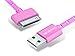 Go Beyond (TM) 3 Feet 30 Pin Nylon Braided Premium Durable USB Charging/Data Sync Cable for Apple iPod, iPhone, and iPad (3FT Pink Nylon Cable)