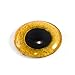 Yellow Owl Eye in 25mm 1 Inch for Taxidermy Sculptures or Jewelry Making Pendants Crafts Art Doll Wire Wrapping DIY Flatback Cabochon