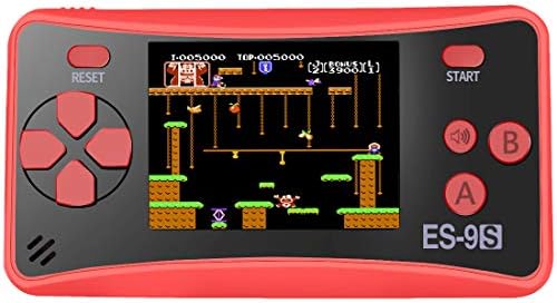 Retro Handheld Game Console for Kids Portable Game Player Mini Arcade Gaming System with Build in 16 Bit 168 Classic Video Old Style Games 2.5" Color LCD Screen (Red+Black)