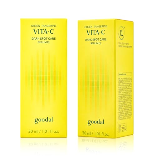 GOODAL Vitamin C Brightening Serum ALPHA | 5% Niacinamide & Exosome for Dark Spot Care | Gentle Daily Facial Serum for Radiant Glow Skin | Green Tangerine | Korean Skincare | 1.01 fl oz (30ml)