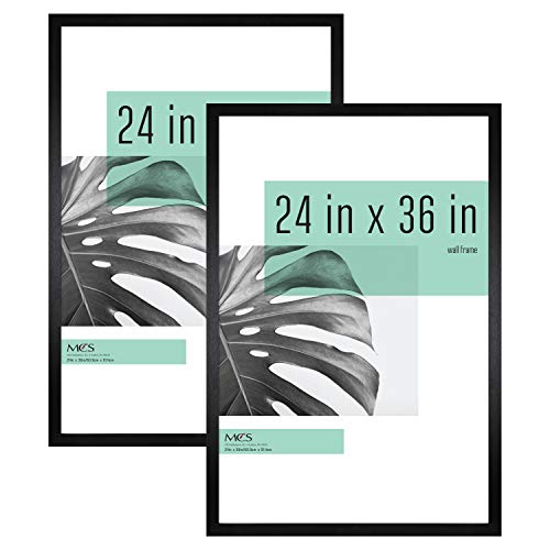 MCS Studio Gallery Frame, Black Woodgrain, 24 x 36