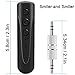 Bluetooth Receiver, Bluetooth Adapter,Portable Wireless Bluetooth Aux Headphones Adapter with Clips Design, Hands-Free Audio Car Kits with 3.5mm Jack Stereo Output