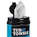 Tub O' Towels Heavy Duty Stainless Steel Wipes,White , 40 Count - TW40-SS (1-Pack)